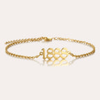 Personalized Old English Number Name Bracelet for Women – Custom Nameplate Bracelet Gift for Her