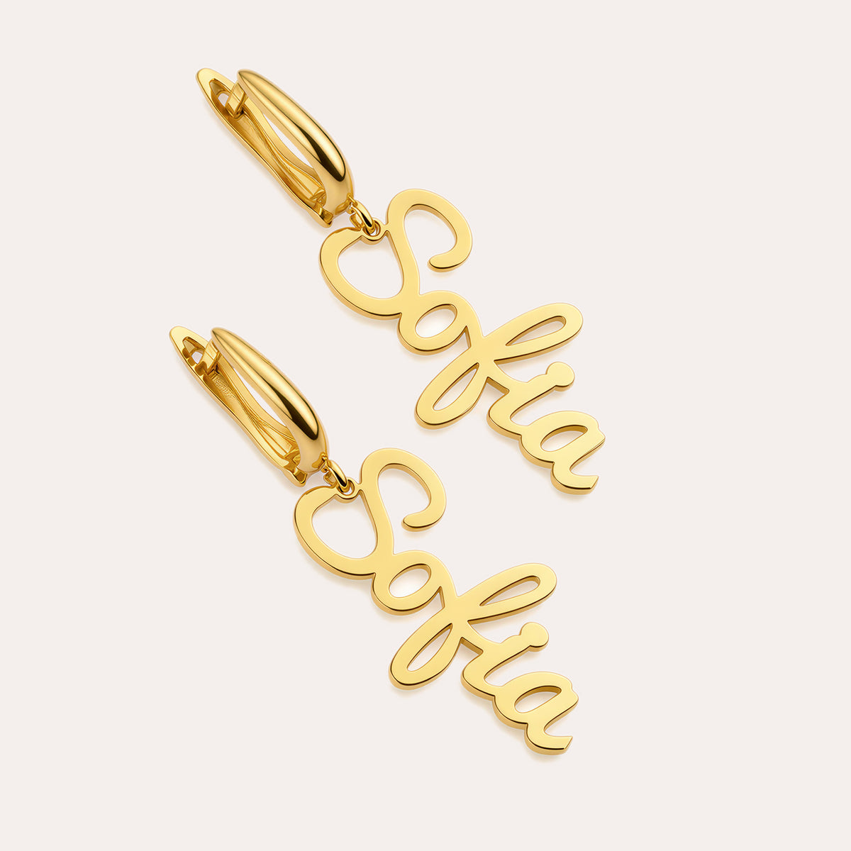 Personalized Name Dangle Earrings for Women – Custom Script Word Earrings Multiple Fonts Birthday Gift for Her