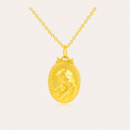 Personalized Oval Photo Locket Necklace for Women – Custom Picture Embossed Pendant Gift for Her