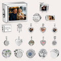 Custom Photo Charm Bead for Bracelets – Multiple Designs, Personalized Picture European Bead Gift for Her