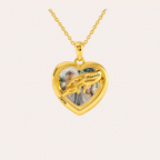 Personalized Heart Photo Locket Necklace for Women – Custom Family Tree Names Engraved Pendant Gift for Her