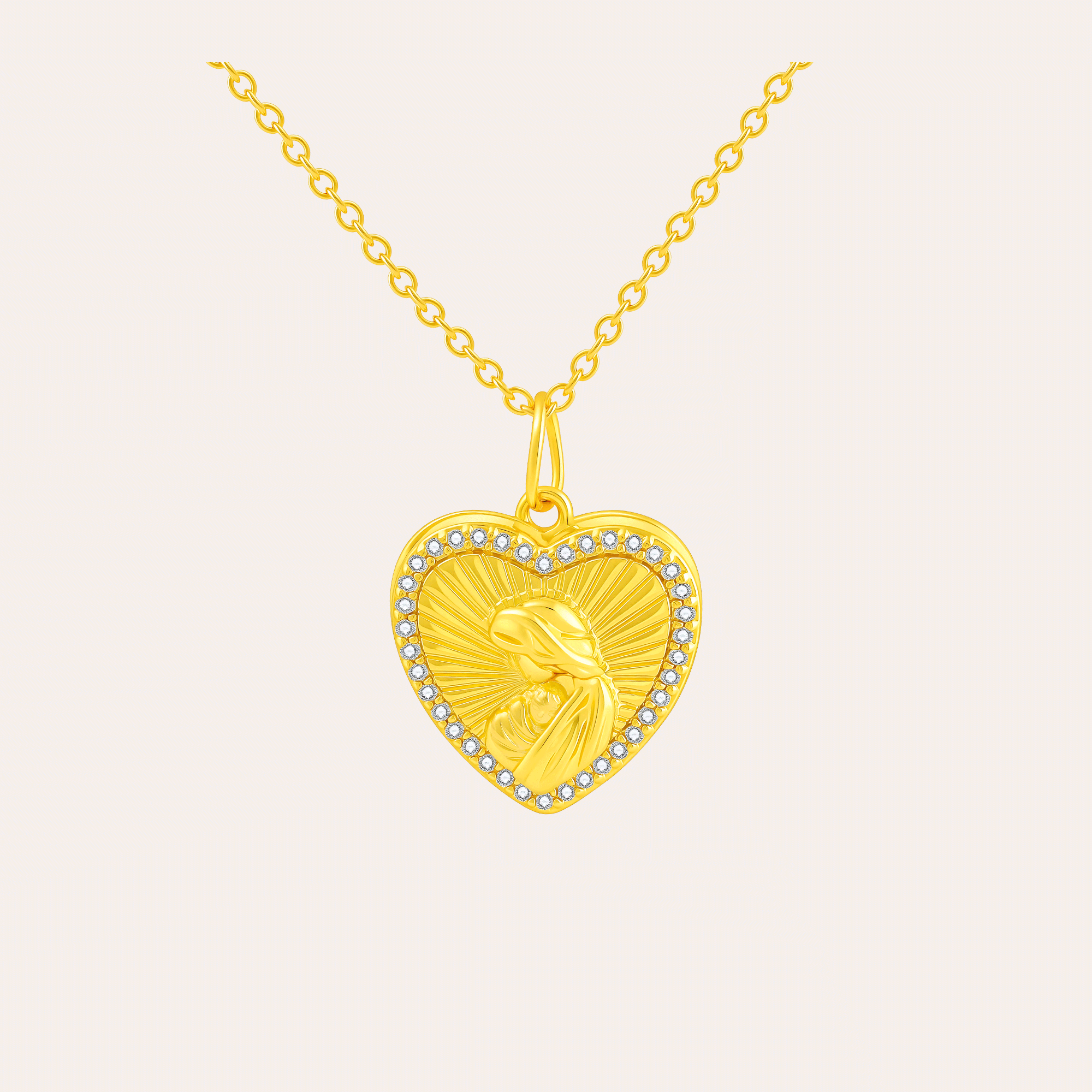 Personalized Heart Photo Locket Necklace for Women – Custom Picture CZ Embossed Pendant Gift for Her