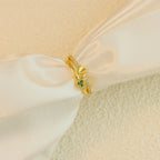 Personalized Birthstone Heart Ring for Women – Dainty Gold-Tone CZ Jewelry Anniversary Gift for Her