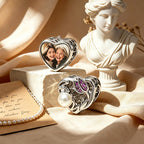 Custom Photo Heart Charm Bead | S925 Silver & Copper Personalized Gift
