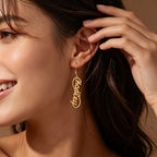 Personalized Name Drop Earrings for Women – Custom Script Oval Dangle Earrings Birthday Gift for Her