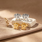 Personalized Initial Letter Stud Earrings for Women – Custom A-Z Alphabet Studs Birthday Gift for Her