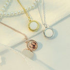 Personalized Photo Locket Necklace for Women – Custom Picture Pendant with Opal Jewelry Gift for Her