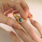 Personalized Photo Birthstone Ring for Women – Custom Picture CZ Forever Love Anniversary Gift for Her