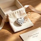 Custom Photo & Engraved Text Heart Charm Bead – Personalized Memory Charm for Bracelet, Gift for Her
