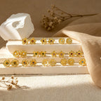 Personalized Birth Flower Birthstone Stud Earrings for Women – 12 Monthly Flower CZ Earrings Gift